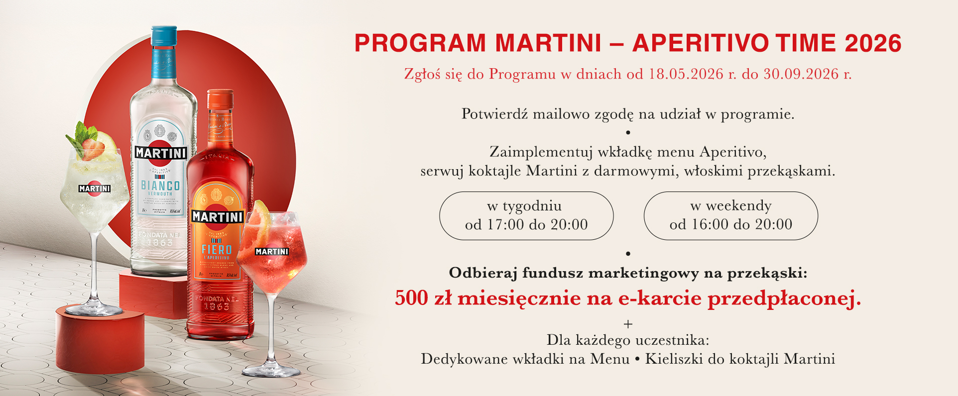 PROGRAM MARTINI – APERITIVO TIME 2026